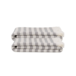 2 stk. Hammam håndklæder | Onesize | Økologisk bomuld | Grey | Georg Jensen Damask