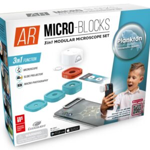 AR Micro-Blocks 3i1 modulært mikroskop sæt til mobilen - PLANKTON