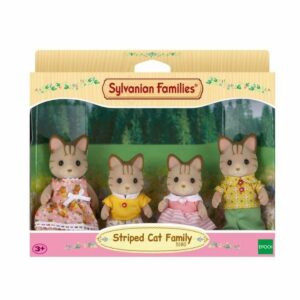 Action Figurer Sylvanian Families Striped Cat Family