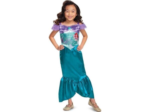 Ariel Basic Costume - Little Mermaid Size M 7-8 Years Old