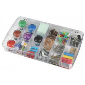 ArtBin Plastboks til knapper og tilbehør Transparent 18x10x4cm