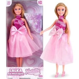 Artyk Natalia 29Cm Prinsesse Lilla Dukke 122026 Dukke I Balkjole, 3X Pin, 2X Håndtaske, Børste, Sko