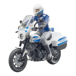 BRUDER bworld - Scrambler Ducati Police Motorcycle - Actionfigur