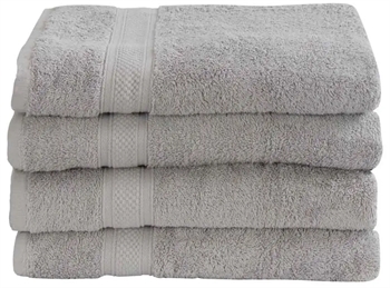 Badehåndklæde - 70x140 cm - 100% Egyptisk bomuld - Grå - Luksus håndklæder fra "Premium - By Borg