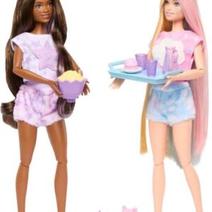 Barbie - Cutie Reveal Sleepover Party Dukke Legesæt