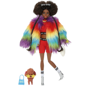 Barbie Extra #1 Rainbow Coat Dukke