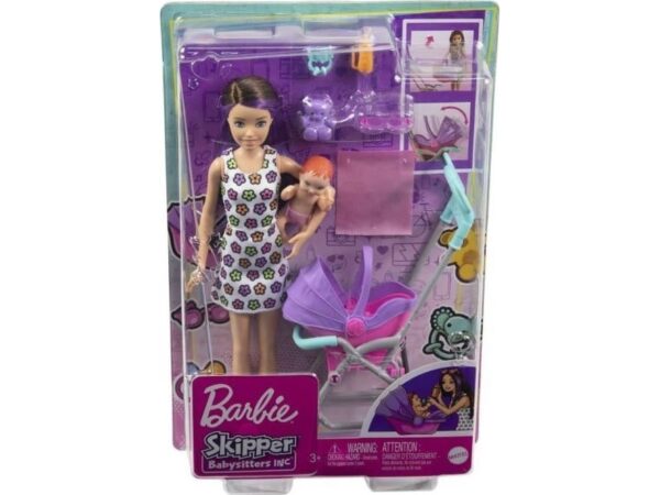 Barbie Skipper Babysitters Inc. Skipper Babysitters Inc-Dukker Og -Legesæt, Mode Dukke, Hunstik, 3 År, Pige, 202 Mm, Flerfarvet