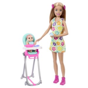 Barbie Skipper Babysitters Inc. Skipper Babysitters Inc-Dukker Og Legesæt, Mode Dukke, Hunstik, 3 År, Pige, 254 Mm, Flerfarvet