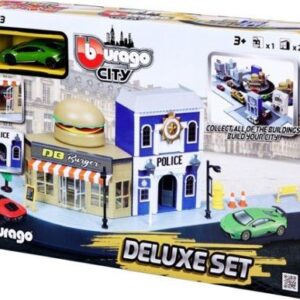 Bburago City Deluxe Set 4 Police Street Burger