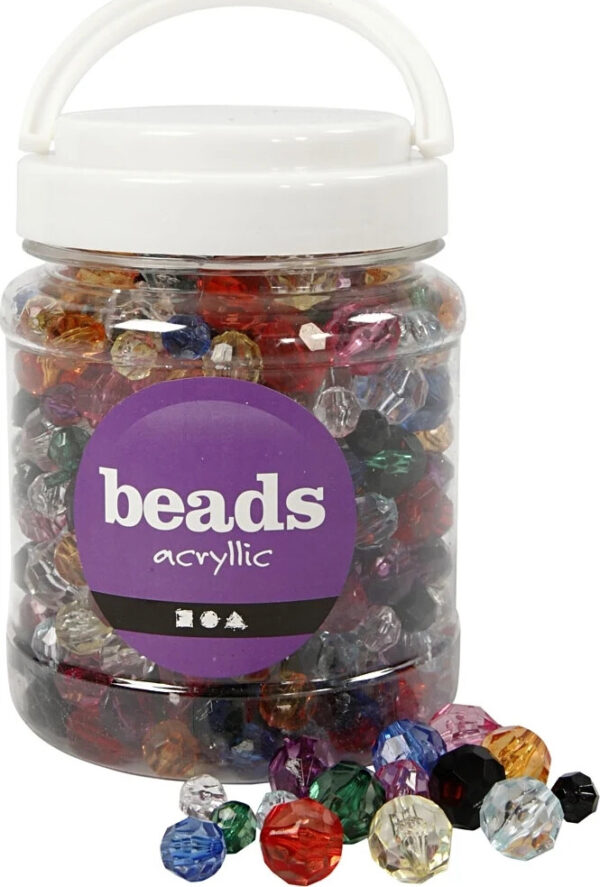 Beads Facetperler - 10-16mm - 440 Stk.