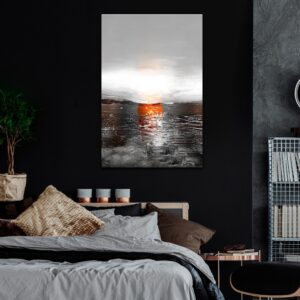 Billede - Abstract Sunset (1 Part) Vertical - 20 x 30 cm - Premium Print