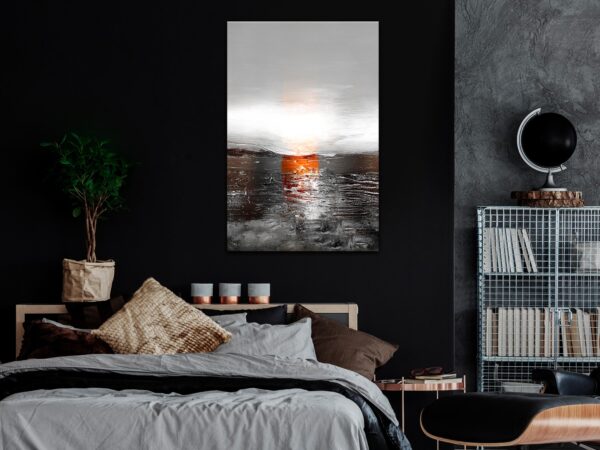 Billede - Abstract Sunset (1 Part) Vertical - 60 x 90 cm - Premium Print