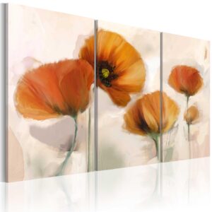 Billede - Artistic poppies - triptych - 120 x 80 cm - Standard