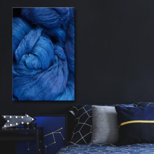 Billede - Blue Worsted (1 Part) Vertical - 20 x 30 cm - Premium Print