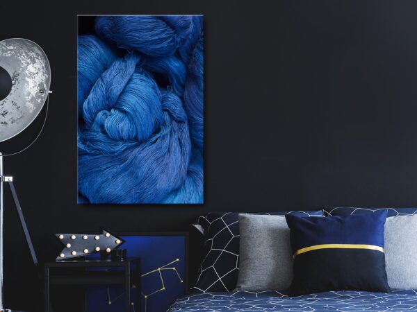 Billede - Blue Worsted (1 Part) Vertical - 20 x 30 cm - Premium Print