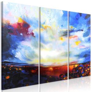 Billede - Colourful Sky (3 dele) - 120 x 80 cm - Premium Print