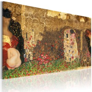 Billede - Gustav Klimt - inspiration - 120 x 80 cm - Premium Print