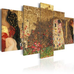 Billede - Klimt's muses - 100 x 50 cm - På italiensk lærred