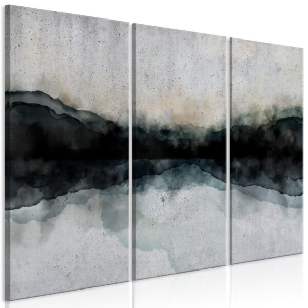 Billede - Mountain Surface of the Lake (3 dele) - 90 x 60 cm - Standard