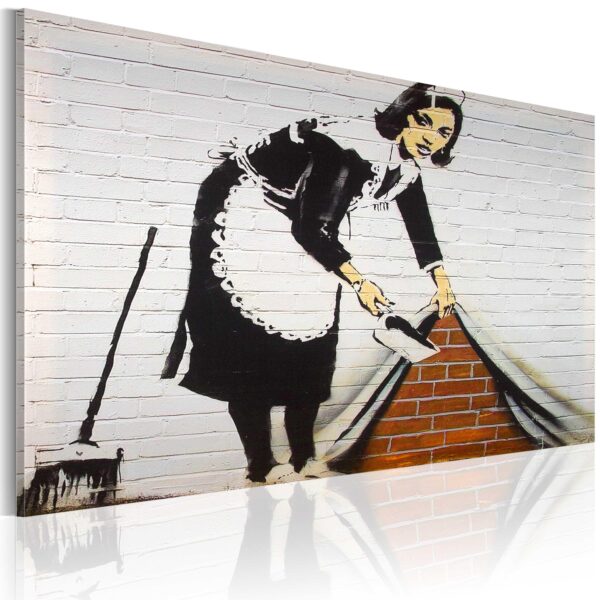 Billede - Rengøring lady (Banksy) - 30 x 20 cm - Premium Print