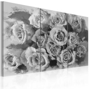 Billede - Tolv roser - triptych - 120 x 80 cm - Premium Print