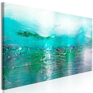 Billede - Turquoise Landscape (1 Part) Narrow - 135 x 45 cm - Premium Print