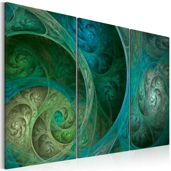 Billede - Turquoise oriental inspiration - 120 x 80 cm - Standard