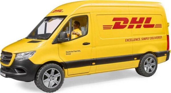 Bruder - Dhl Transporter Med Figur - 2671