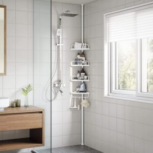 Brusestativ - hjørne brusehylde til badeværelse 85-305 cm - Opbevaring - Daily-Living
