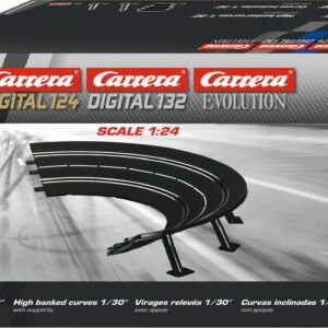 Carrera - High Banked Curve 1/30° - Digital 132 - Digital 124 - Evolution - 6 Stk