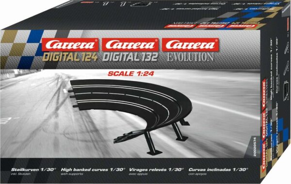 Carrera - High Banked Curve 1/30° - Digital 132 - Digital 124 - Evolution - 6 Stk