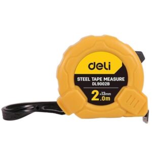 Deli Tools Steel Measuring Tape 2m/13mm EDL9002B (yellow)