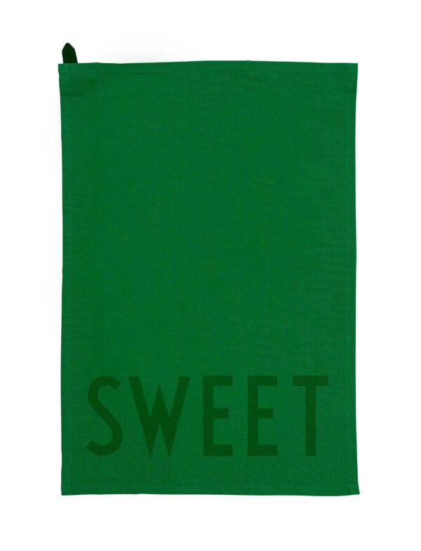 Design Letters Favourite Tea Towel Sweet Home Green 2 stk