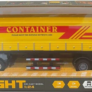 Die-cast Truck With Cargo Trailer W/light & Sound - Klx Toys