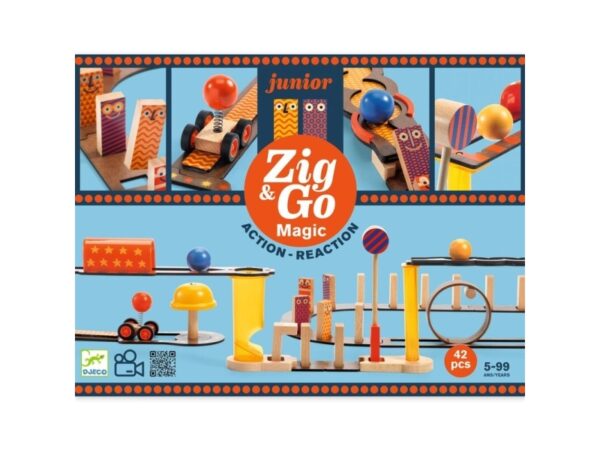 Djeco Zig & Go Junior 43Pc Magic Set, 5 År, Træ, Flerfarvet