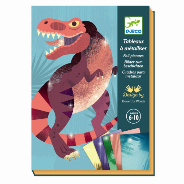 Djeco kreativ æske Foliebilleder - Dinosaurus