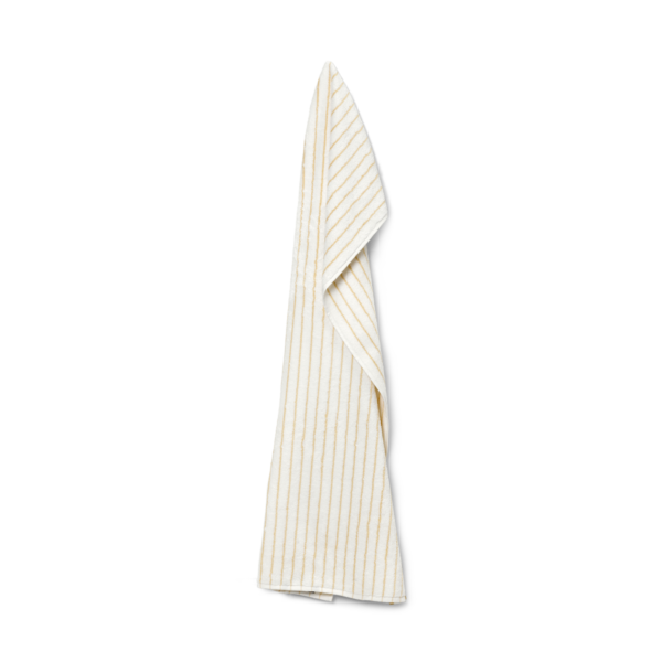 ESSENTIAL STRIPE - Håndklæder - Wheat/White - 50x100 cm - Egyptisk bomuld - Georg Jensen Damask