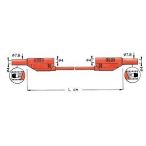 Elma Instruments Prøveledning 2611silikone 100cm blå