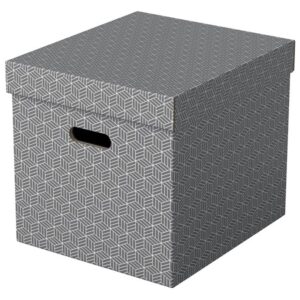 Esselte Home opbevaringsboks Cube, pakke med 3, grå