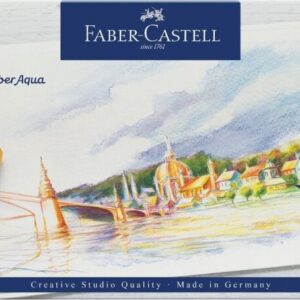 Faber-castell - Akvarel Blyanter I Tinæske - Goldfaber Aqua - 36 Stk.