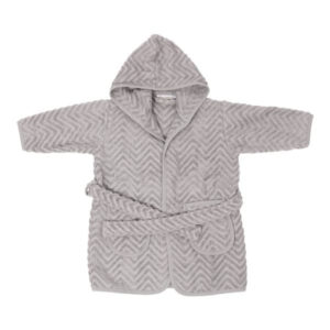 Filibabba Badekåbe Zigzag - Grey - Str. 5-6 år (110-116)