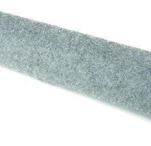 Filtrulle - Meleret Grå - Polyester Filt - 45 Cm X 5 M