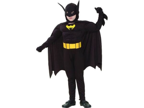 Godan Batman-Kostume Med Muskler 130-140 Cm