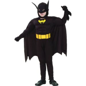 Godan Batman-Kostume Med Muskler 130-140 Cm