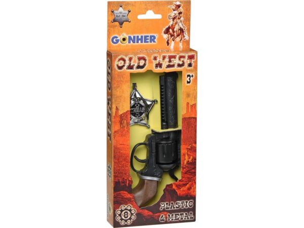 Gonher Cowboy-Revolver Med Badge - 239856