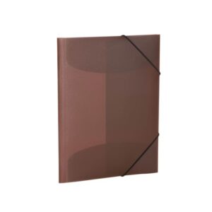 HERMA Elasticated folder A3 PP translucent brown