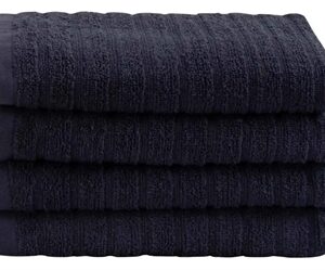 Håndklæde - 50x100 cm - Mørkeblå - 100% Bomuld - Håndklæder By Borg