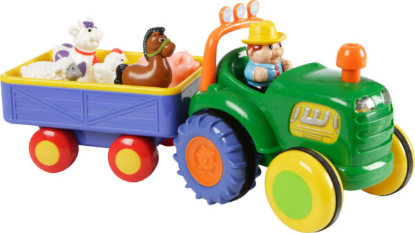 Happy Baby Legetøjs Traktor Med Vogn Og Dyr