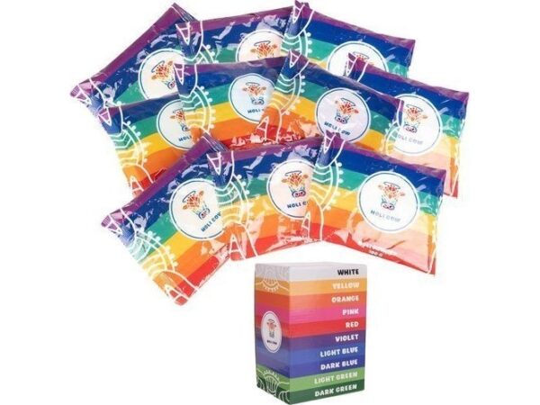 Holi Cow Farvet Pulver Holi- 10X100g