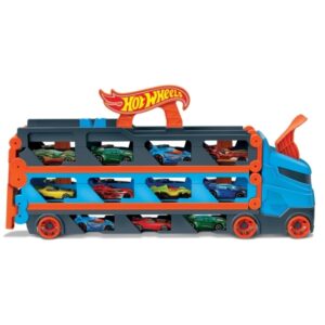 Hot Wheels City Speedway Hauler, Køretøjssæt, 4 År, Plast, Grå, Flerfarvet